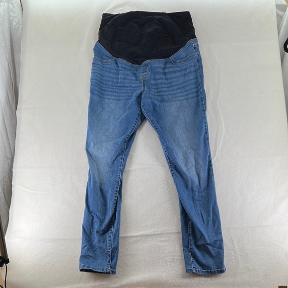 Isabel Maternity Blue Jeans Jegging Skinny Maternity Pregnancy Womens Size 12 31 - Picture 1 of 8
